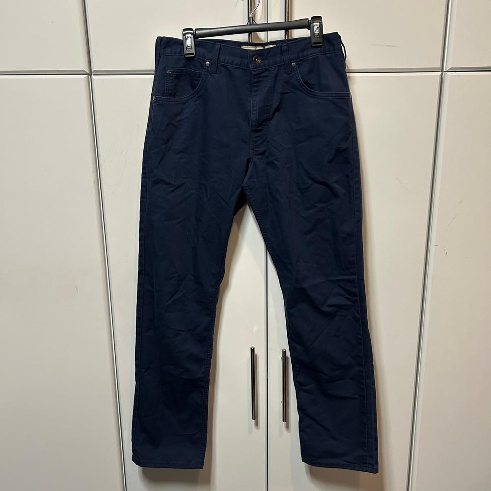 Patagonia men's navy 5-pocket chino pants 32x32 organic cotton blend